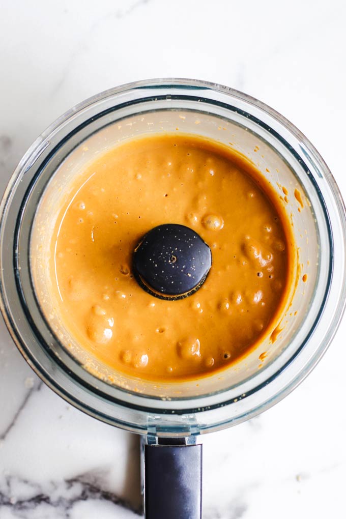 Homemade Peanut Butter in a food processor