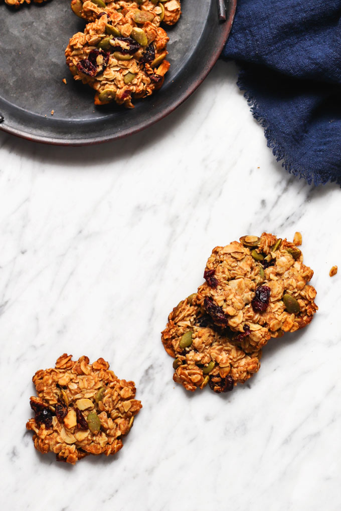 The Best Vegan Crunchy Oatmeal Cookies (Inc. GF option) 2 全素酥脆燕麥餅乾 Vegan Crunchy Oatmeal Cookies