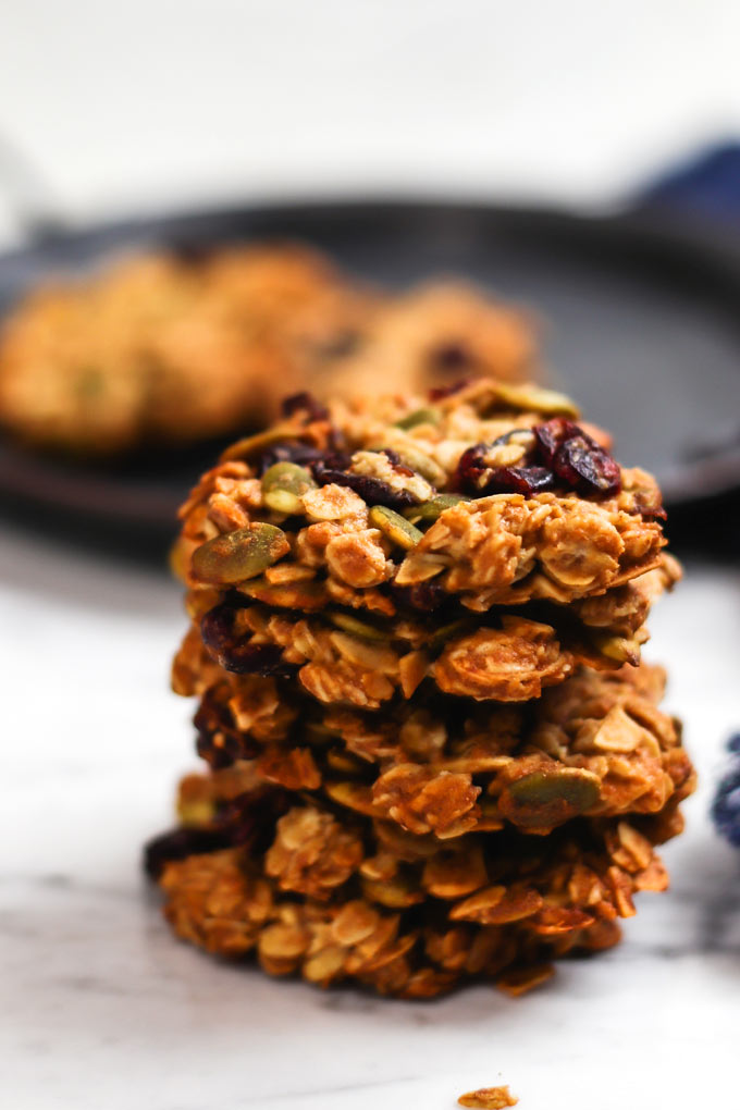 The Best Vegan Crunchy Oatmeal Cookies (Inc. GF option) 3 全素酥脆燕麥餅乾 Vegan Crunchy Oatmeal Cookies