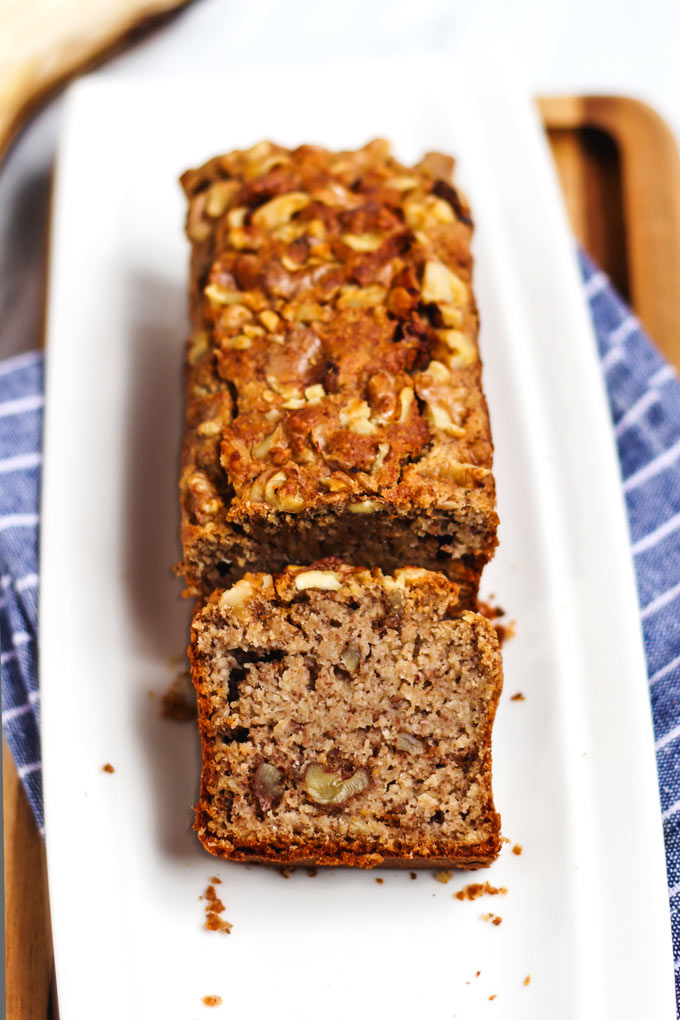 全素香蕉核桃蛋糕 Vegan Gluten-Free Banana Bread 3 全素香蕉蛋糕 Vegan Banana Bread (gluten-free)