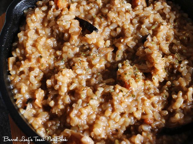 【食譜】麻油香菇燉飯 Asian Sesame oil Mushroom Risotto