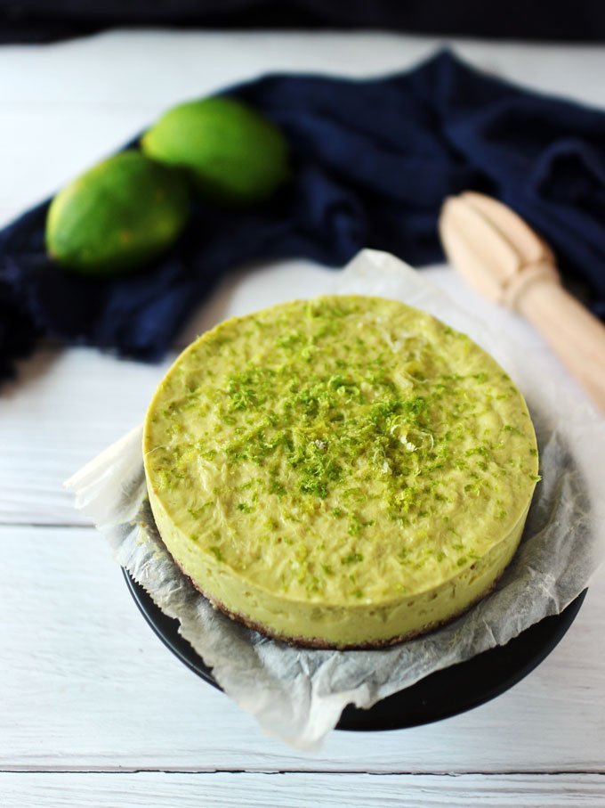 全素酪梨綠檸檬派 Vegan Avocado Key Lime Pie