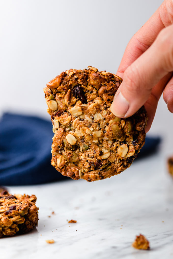 Vegan Cardamom Chia Oatmeal Cookies