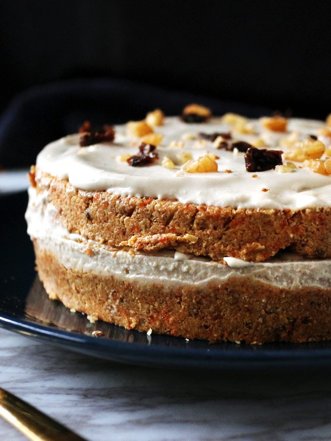 全素免烤紅蘿蔔蛋糕 Vegan No-Bake Carrot Cake 