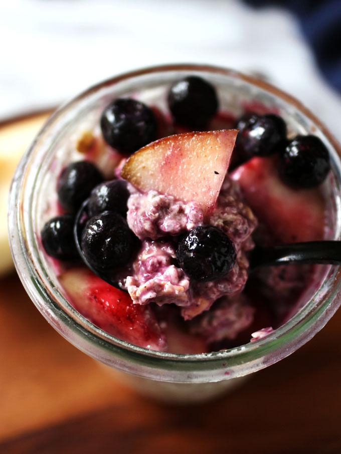 【Costco 好市多】Nature's Touch 冷凍野生藍莓 Frozen Wild blueberry|我的冷凍庫必備食材+ 5 種享用方式 11 全素藍莓梨子椰奶隔夜燕麥粥 Vegan Blueberry Pear Coconut Overnight Oats