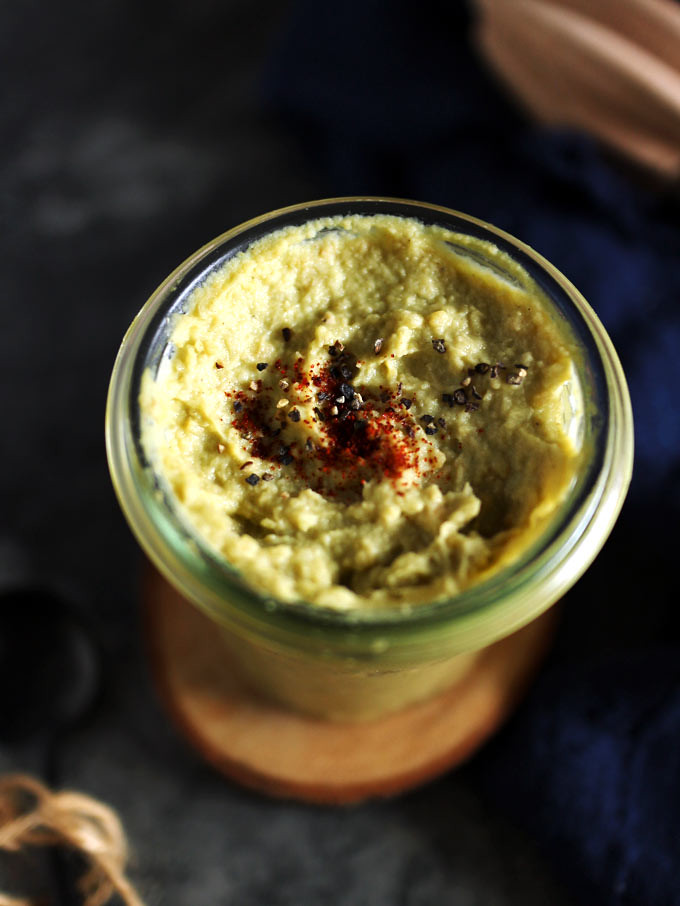 酪梨鷹嘴豆泥 (純素,無油) Avocado Hummus (Vegan, Oil-Free)