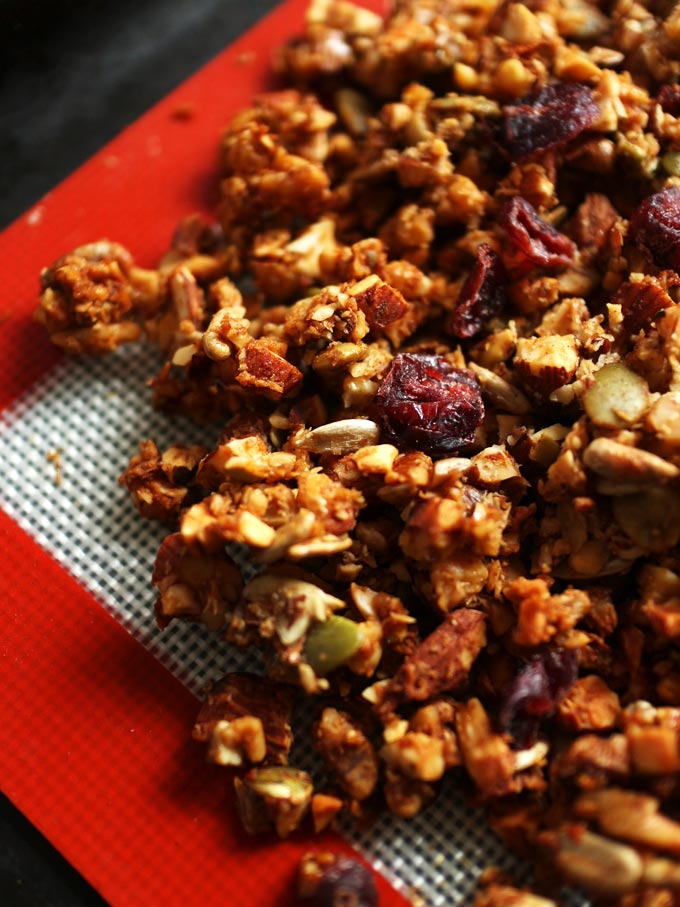 Nut and Seed Granola (Vegan, Oil-Free, GF)
