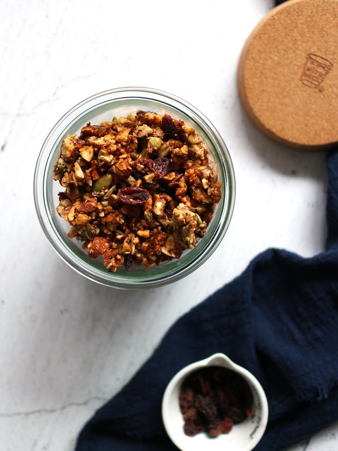 Nut and Seed Granola (Vegan, Oil-Free, GF)