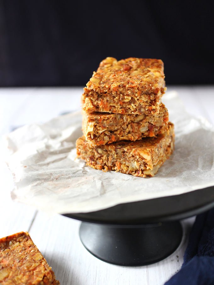 No-Bake Carrot Oatmeal Energy Bars