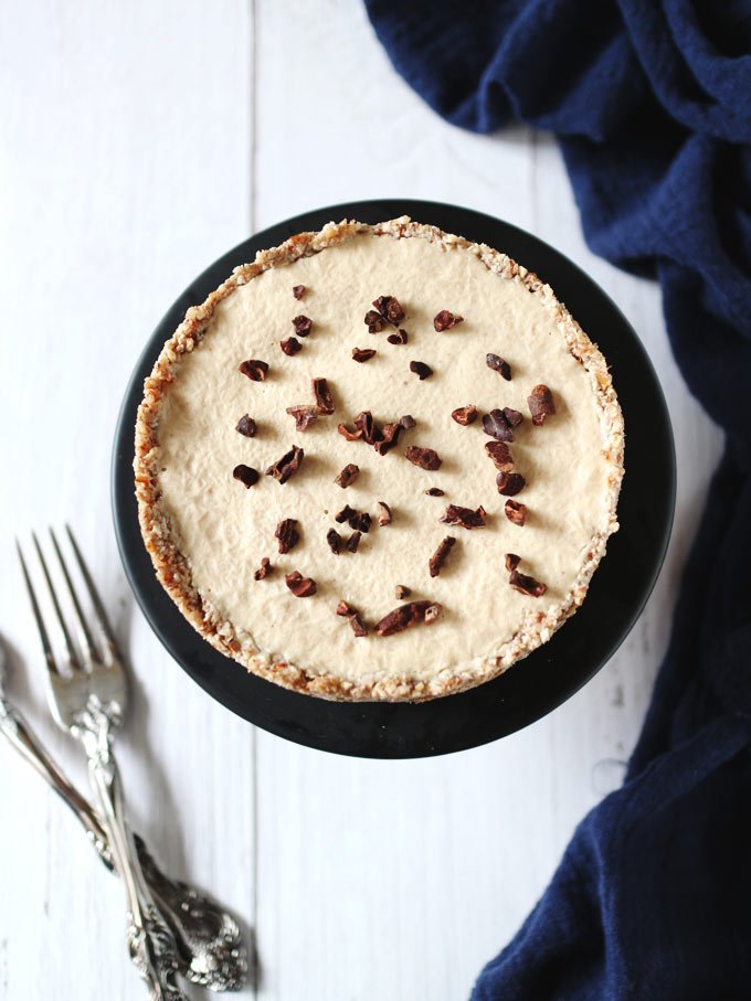免烤全素花生派 (含秘密食材) No-Bake Vegan Peanut Butter Pie 2 Vegan Peanut Butter Pie