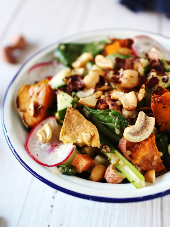Salad with Peanut Butter Dressing