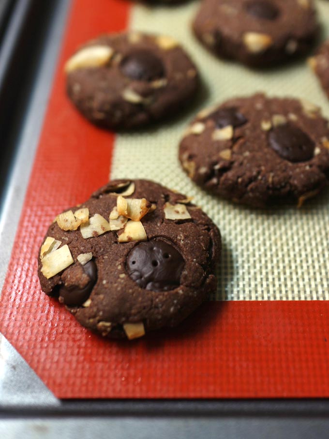 全素雙倍巧克力椰片餅乾 Vegan Double Chocolate Coconut Cookies