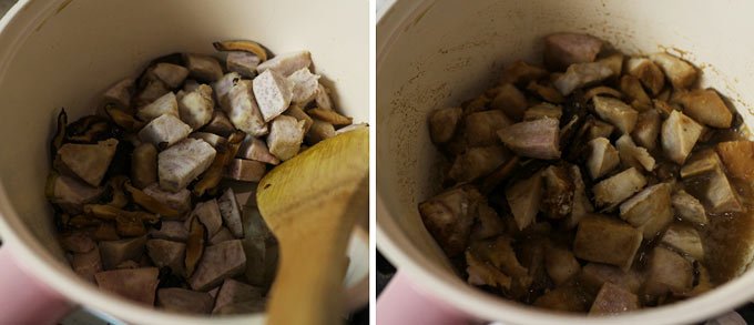 30分鐘搞定! 全素香菇芋頭麻油米糕, 枸杞麻油麵線 (年節料理) × 芝初新春禮盒
