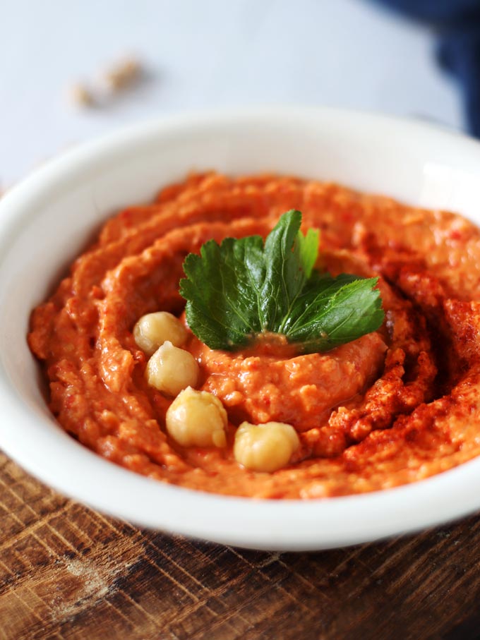 烤紅椒鷹嘴豆泥 Roasted Red Pepper Hummus