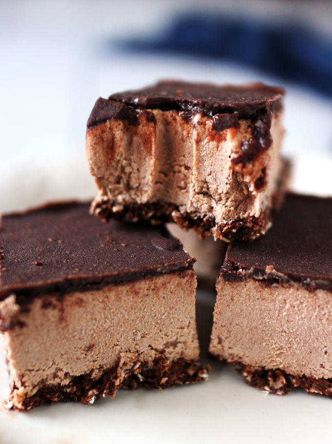 全素巧克力胡桃起司蛋糕塊 Vegan Chocolate Pecan Cheesecake Bars 5 全素巧克力胡桃起司蛋糕塊 Vegan Chocolate Pecan Cheesecake Bars