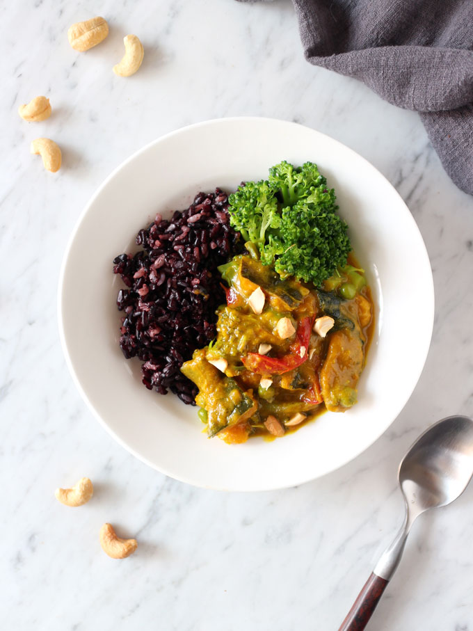 Vegan Creamy Pumpkin Yellow Curry 2 純素香甜南瓜黃咖哩 Vegan Creamy Pumpkin Yellow Curry