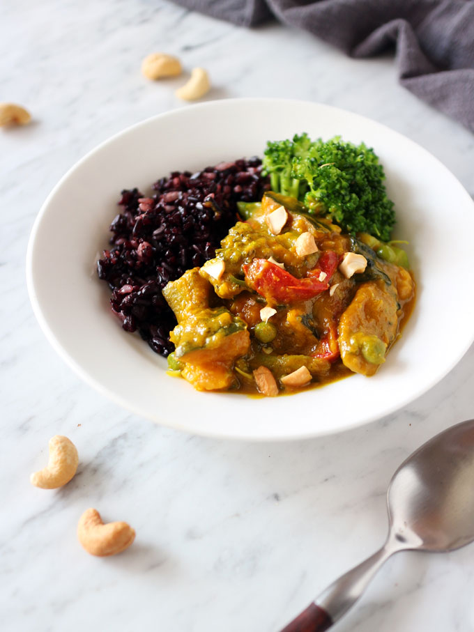 Vegan Creamy Pumpkin Yellow Curry 4 純素香甜南瓜黃咖哩 Vegan Creamy Pumpkin Yellow Curry