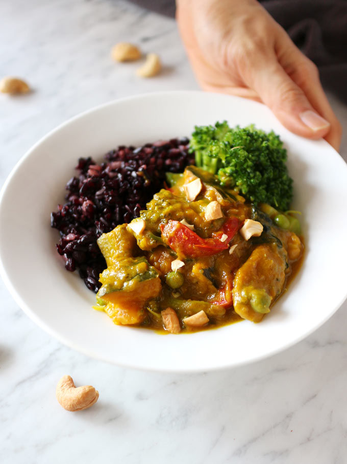 Vegan Creamy Pumpkin Yellow Curry 3 純素香甜南瓜黃咖哩 Vegan Creamy Pumpkin Yellow Curry