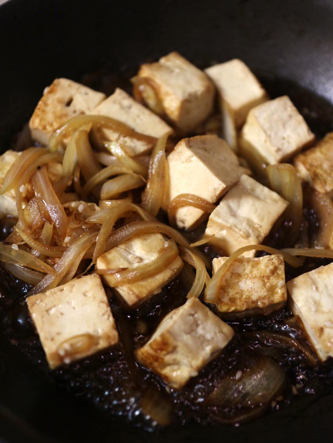 Vegan Japanese Onion Tofu