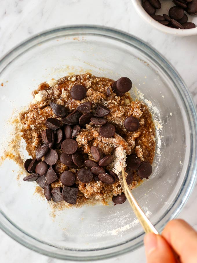 Vegan Spelt Chocolate Chip Cookies (almond pulp) 7 全素斯佩爾特小麥巧克力豆餅乾 Vegan Spelt Chocolate Chip Cookies