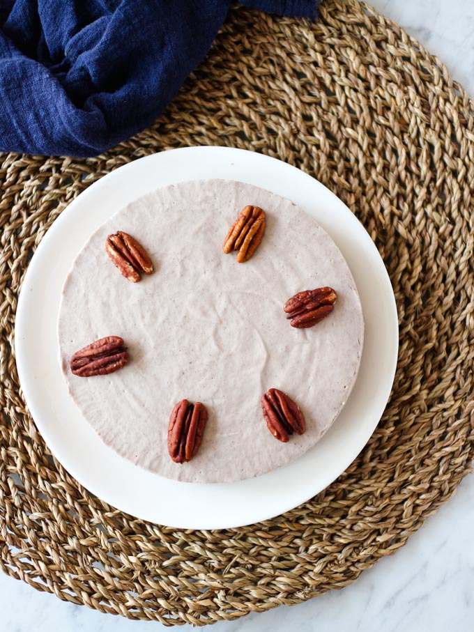 全素胡桃豆腐慕斯派 Vegan Pecan Tofu Mousse Pie 3 全素胡桃豆腐慕斯蛋糕 Vegan Pecan Tofu Mousse Cake