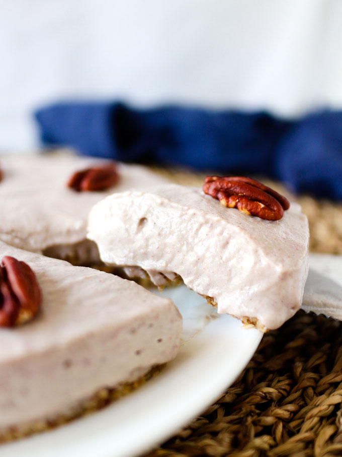 全素胡桃豆腐慕斯派 Vegan Pecan Tofu Mousse Pie 4 全素胡桃豆腐慕斯蛋糕 Vegan Pecan Tofu Mousse Cake