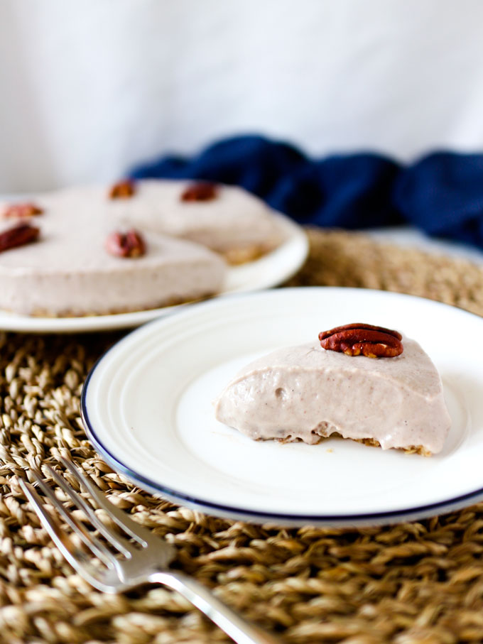 全素胡桃豆腐慕斯派 Vegan Pecan Tofu Mousse Pie 6 全素胡桃豆腐慕斯蛋糕 Vegan Pecan Tofu Mousse Cake