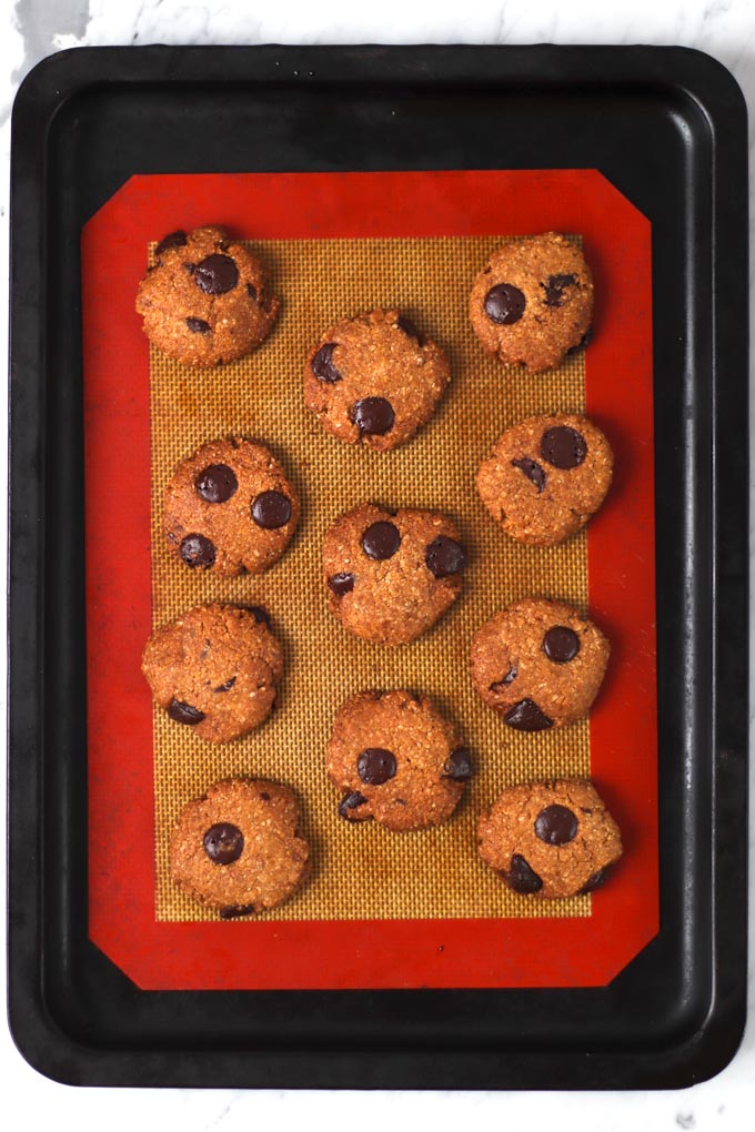 Vegan Spelt Chocolate Chip Cookies (almond pulp) 5 全素斯佩爾特小麥巧克力豆餅乾 Vegan Spelt Chocolate Chip Cookies