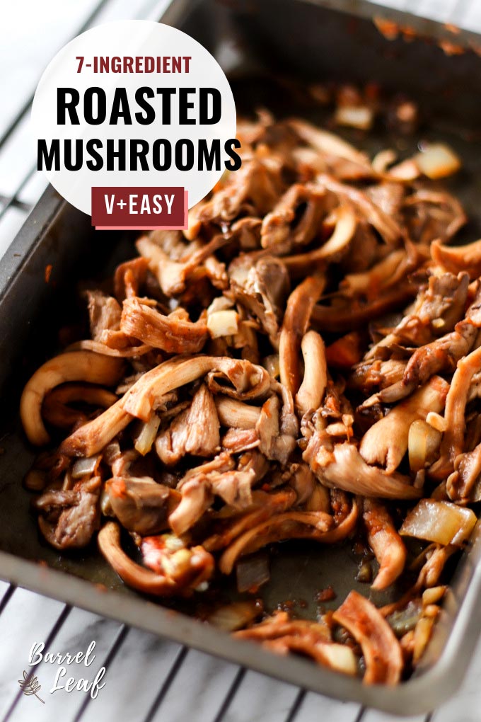 簡易巴薩米克醋烤菇 (7 樣食材) Easy Balsamic Roasted Mushrooms