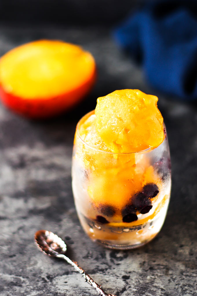 芒果雪酪 Mango Sorbet (3 Ingredient)