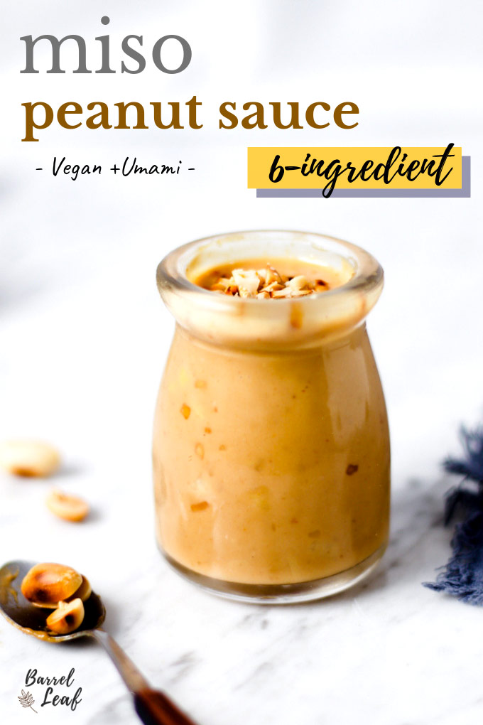 Miso Peanut Sauce (6 Ingredients) 6 Miso Peanut Sauce (6 Ingredients)