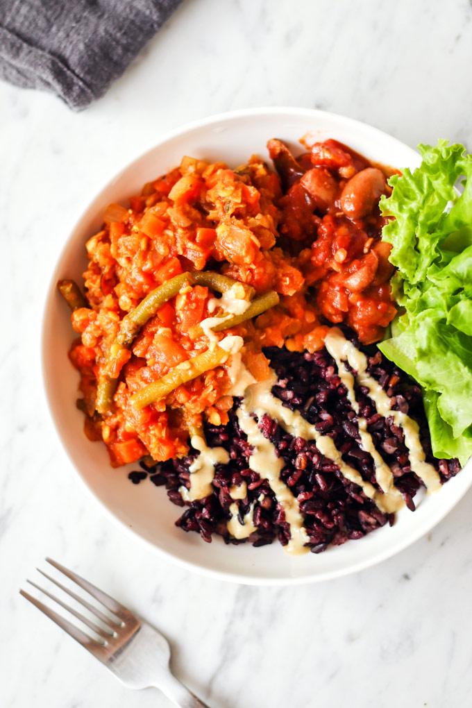 Creamy Vegan Rosé Sauce Lentil Stew