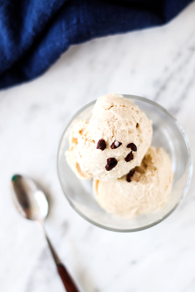 Vegan Peanut Butter Ice Cream (5 Ingredients)