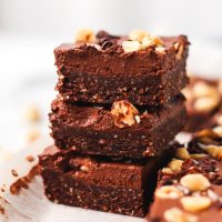No-Bake Hazelnut Chocolate Brownies