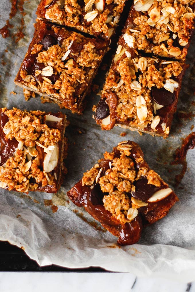 巧克力焦糖燕麥方塊 Vegan Chocolate Caramel Oat Bars