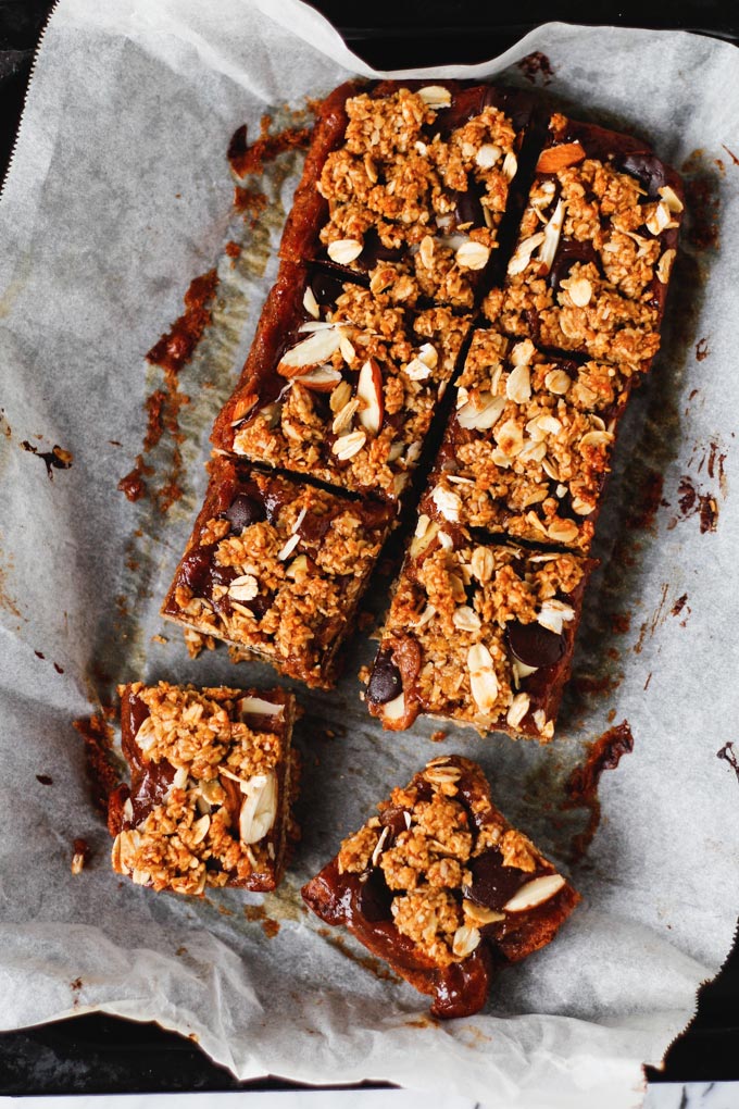 巧克力焦糖燕麥方塊 Vegan Chocolate Caramel Oat Bars 2 巧克力焦糖燕麥方塊 Vegan Chocolate Caramel Oat Bars