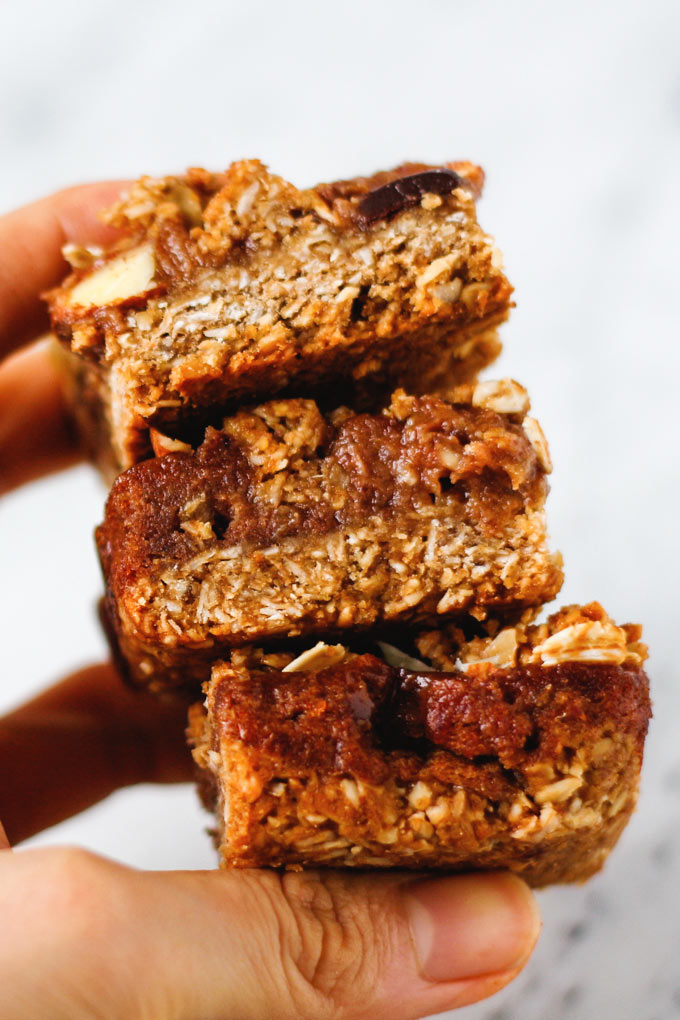 巧克力焦糖燕麥方塊 Vegan Chocolate Caramel Oat Bars