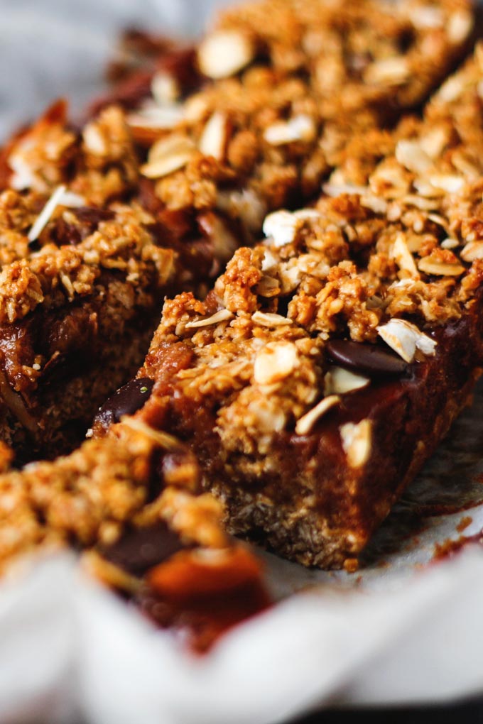 巧克力焦糖燕麥方塊 Vegan Chocolate Caramel Oat Bars 4 巧克力焦糖燕麥方塊 Vegan Chocolate Caramel Oat Bars