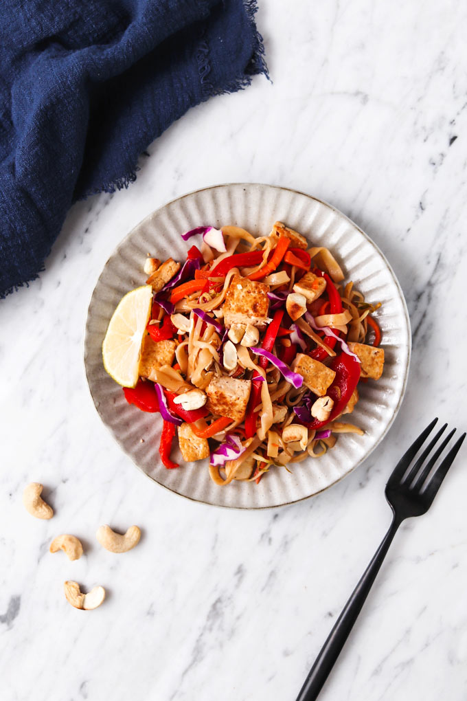 Easy Vegan Pad Thai 2 2019.0929 全植泰式炒河粉 vegan-pad-thai