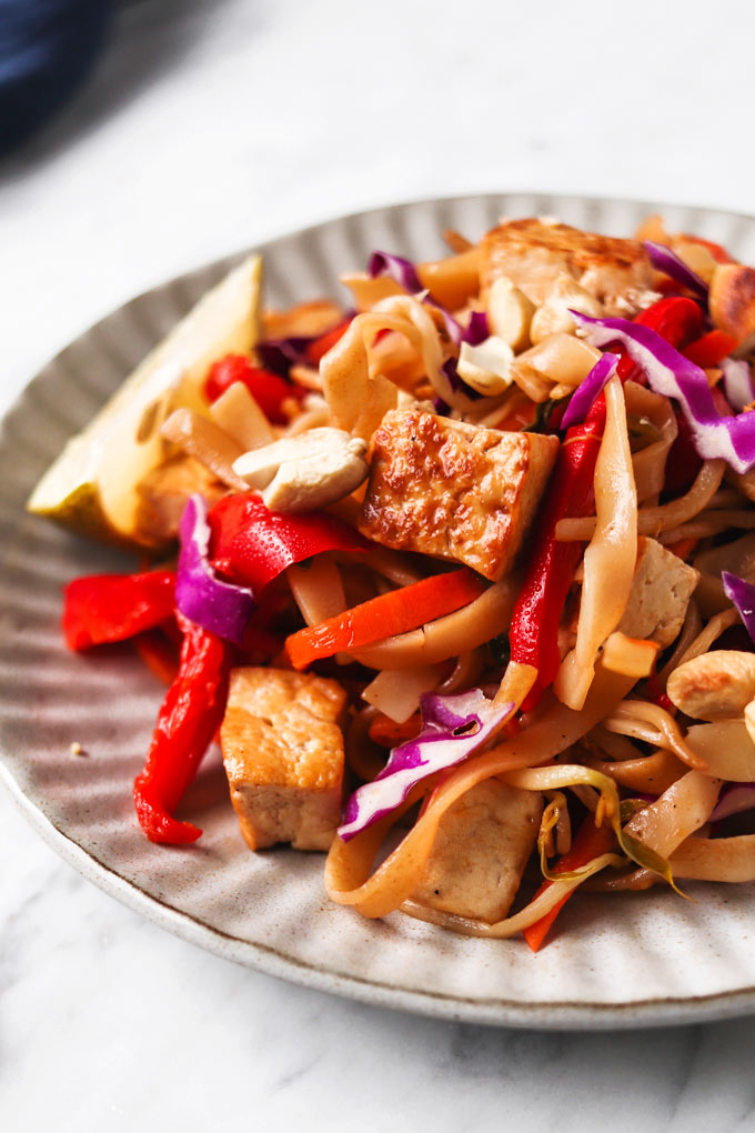 Easy Vegan Pad Thai 4 2019.0929 全植泰式炒河粉 vegan-pad-thai
