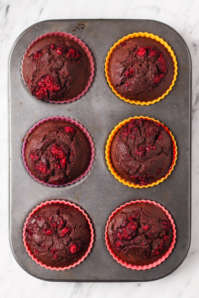 覆盆莓巧克力瑪芬 Vegan Raspberry Chocolate Muffins