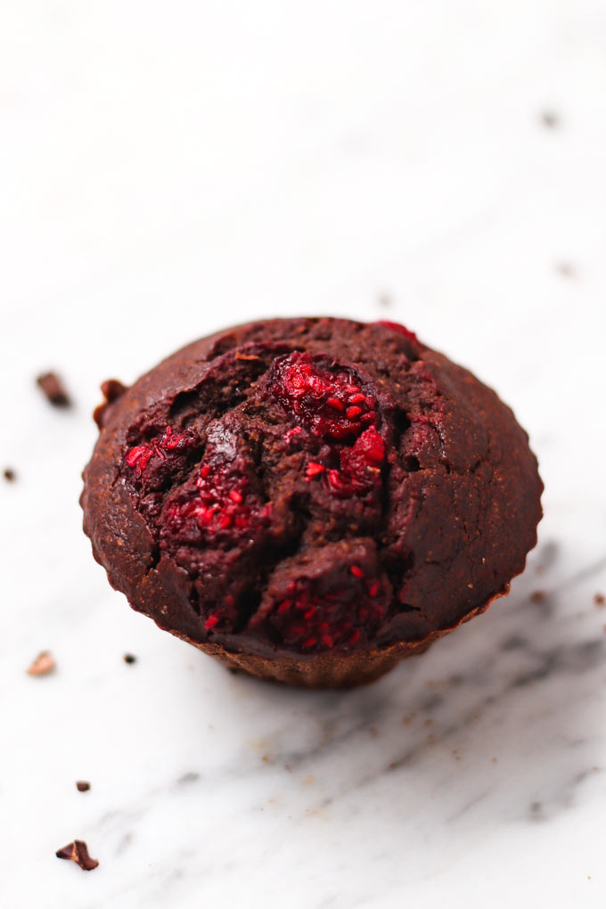 覆盆莓巧克力瑪芬 Vegan Raspberry Chocolate Muffins