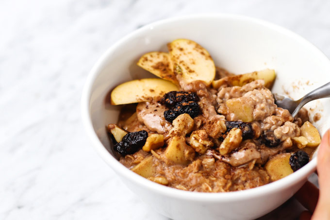 Apple Raisin Oatmeal Porridge 6 Apple Raisin Oatmeal