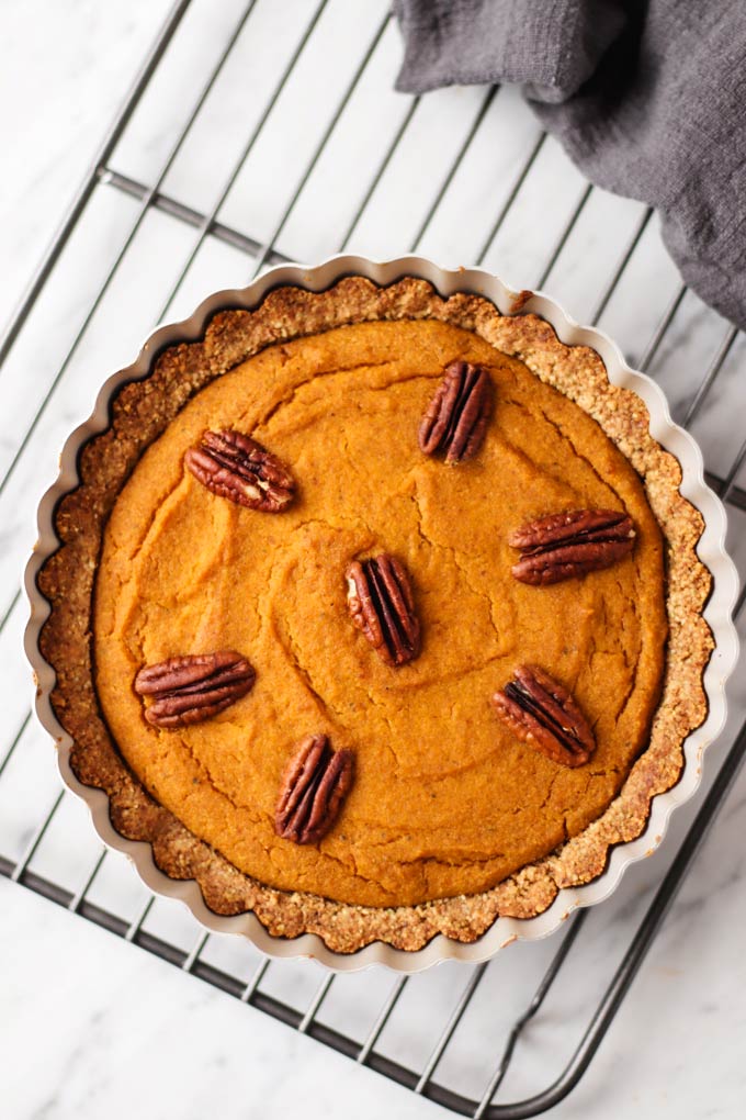 Vegan Spiced Pumpkin Pie