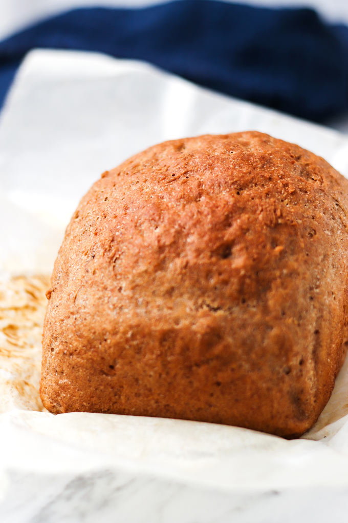 Vegan Whole Wheat Spelt Bread (7 ingredients) 2 Vegan Whole Wheat Spelt Loaf Bread