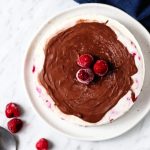 Vegan Chocolate Raspberry Cheesecake