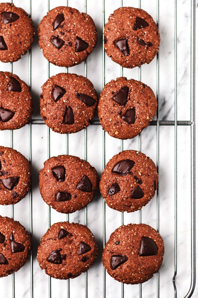 全素雙倍巧克力豆餅乾 Vegan Double Chocolate Chip Cookies 3 全素雙倍巧克力豆餅乾 Vegan Double Chocolate Chip Cookies