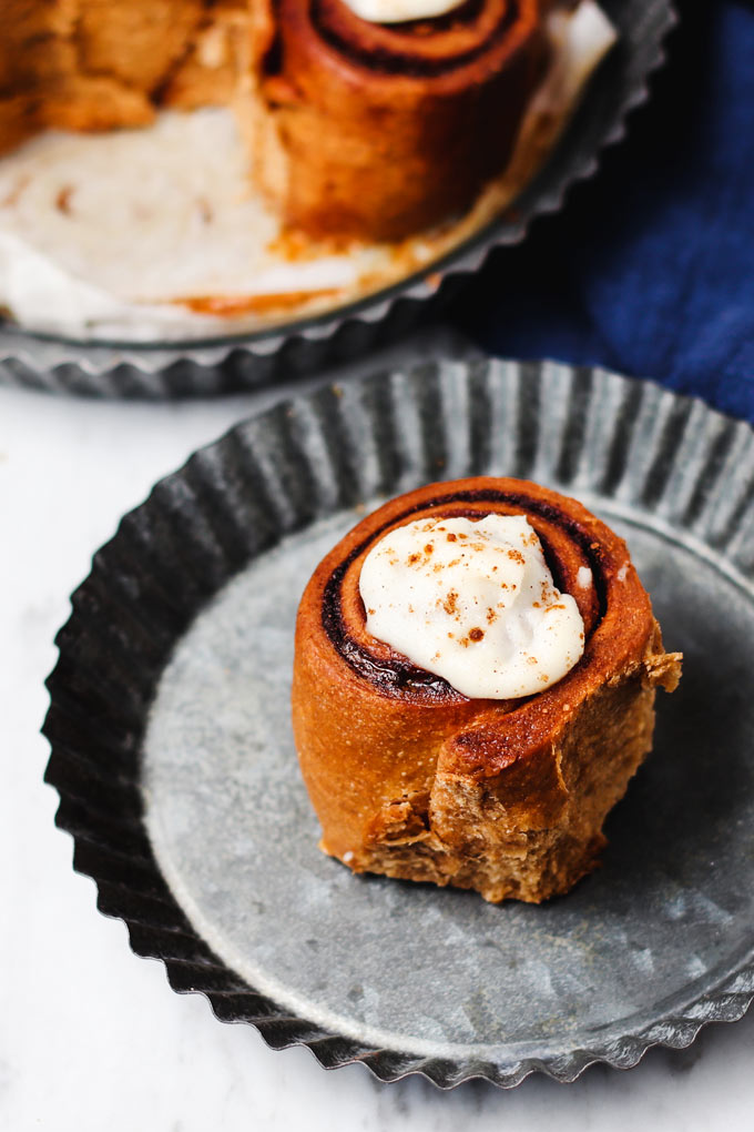 全素全麥肉桂捲 (8 樣食材) Vegan Whole Wheat Cinnamon Rolls 4 Vegan Whole Wheat Cinnamon Rolls