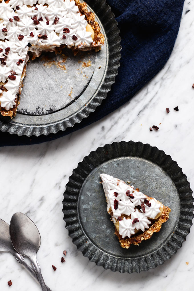 全素免烤香蕉太妃派 Vegan No-Bake Banoffee Pie 3 全素免烤香蕉太妃派 Vegan No-Bake Banoffee Pie