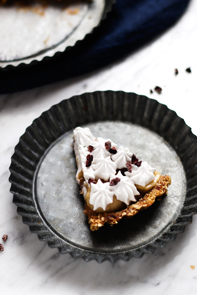 全素免烤香蕉太妃派 Vegan No-Bake Banoffee Pie 4 全素免烤香蕉太妃派 Vegan No-Bake Banoffee Pie